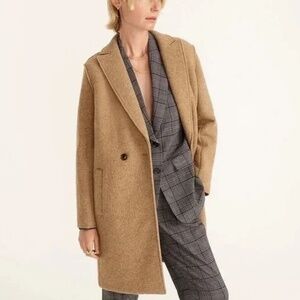 J. Crew Daphne Topcoat in Italian Boiled Wool - 2P